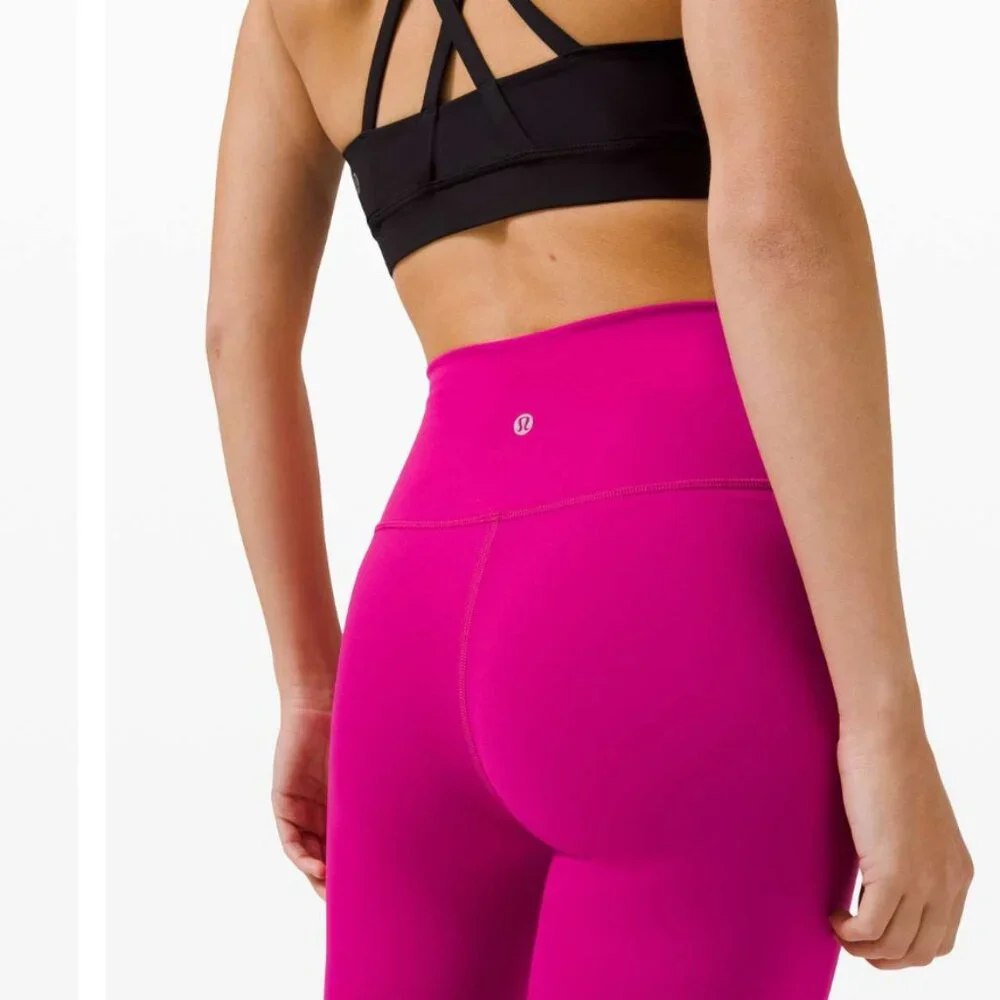 NWT LULULEMON Wunder Train Pant Leggings 25"  RIPENED RASPBERRY PINK PURPLE 6 - Picture 4 of 5